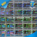 Anti fake scratch off adhesive hologram stickers/security scrath off sticker